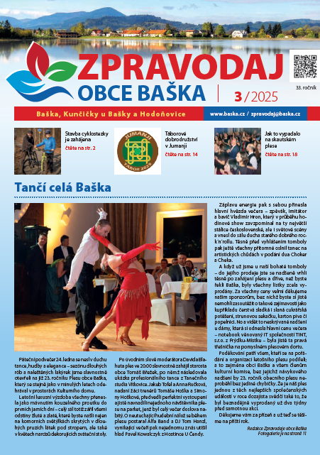 Zpravodaj obce Baška - březen 2025